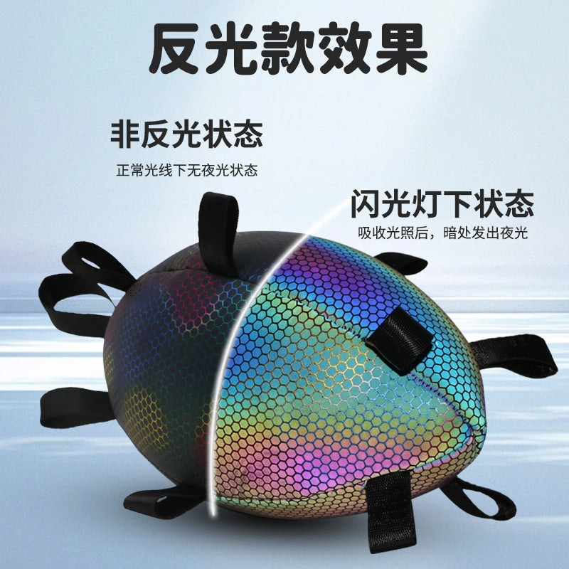 Pet dog resistant to grinding teeth to relieve boredom luminous reflective football toy interactive to relieve boredom throwing pet ball wholesale
